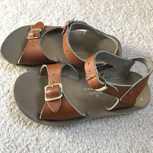 Saltwater Surfer Leather Toddler Sandals